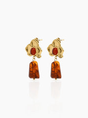 Lovenna Floral 18K Gold Plated Earrings