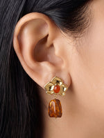 Lovenna Floral 18K Gold Plated Earrings