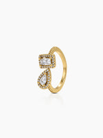 Lurella Solitaire 18K Gold Plated Women's Ring