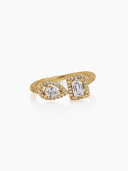 Lurella Solitaire 18K Gold Plated Women's Ring