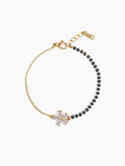 Meher Flower Diamond 18K Gold Plated Mangalsutra Bracelet
