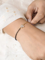 Meher Flower Diamond 18K Gold Plated Mangalsutra Bracelet