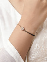 Meher Flower Diamond 18K Gold Plated Mangalsutra Bracelet