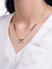 Mahika Trio Diamond 18K Gold Plated Mangalsutra