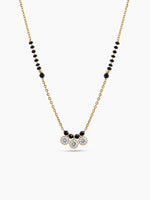 Mahika Trio Diamond 18K Gold Plated Mangalsutra