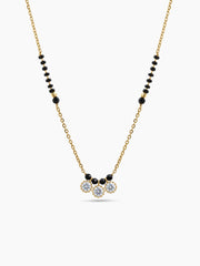 Mahika Trio Diamond 18K Gold Plated Mangalsutra