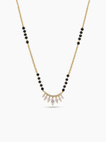 Maitri Marquise Diamond 18K Gold Plated Mangalsutra