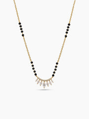 Maitri Marquise Diamond 18K Gold Plated Mangalsutra