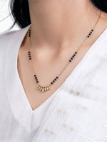 Maitri Marquise Diamond 18K Gold Plated Mangalsutra