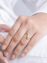 Margot Solitaire 18K Gold Plated Women's Ring