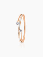 Marka Rosegold Plated Solitaire Bracelet