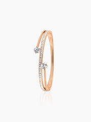 Marka Rosegold Plated Solitaire Bracelet