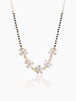 Meher Flower Diamond 18K Gold Plated Mangalsutra