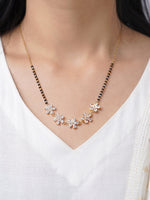 Meher Flower Diamond 18K Gold Plated Mangalsutra
