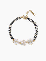 Meher Trio Flower Diamond 18K Gold Plated Mangalsutra Bracelet