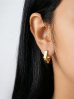 Milan Pentagon Women's Hoop Earrings