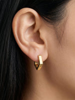 Milan Pentagon Women's Hoop Earrings