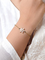Mishani Marquise Floral 18K Gold Plated Mangalsutra Bracelet