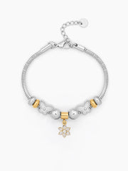 Monvera Charm Silver - 18K Gold Plated Women's Bracelet