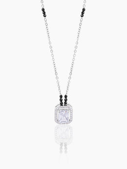 Nayaa Solitaire Silver Mangalsutra