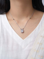 Nayaa Solitaire Silver Mangalsutra