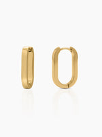 Nerra 18K Gold Plated Women's Hoop Earrings