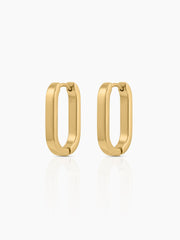 Nerra 18K Gold Plated Women's Hoop Earrings