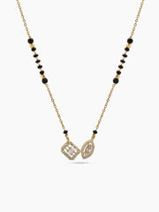 Nidhi Twin Solitaire 18K Gold Plated Mangalsutra