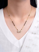 Nidhi Twin Solitaire 18K Gold Plated Mangalsutra