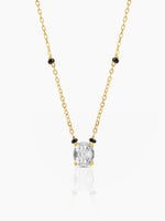Nirvi Oval Solitaire 18K Gold Plated Mangalsutra