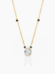 Nirvi Oval Solitaire 18K Gold Plated Mangalsutra