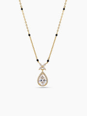 Niva Floral Pear 18K Gold Plated Mangalsutra
