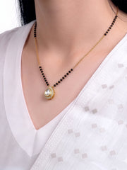 Niya Drop Solitaire 18K Gold Plated Mangalsutra