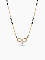 Niyati Infinity Star Diamond 18K Gold Plated Mangalsutra