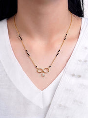 Niyati Infinity Star Diamond 18K Gold Plated Mangalsutra