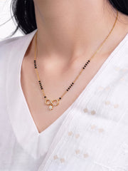 Niyati Infinity Star Diamond 18K Gold Plated Mangalsutra