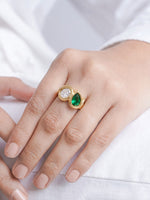 Noretta Diamond 18K Gold Plated Women's Ring