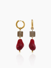 Oona 18K Gold Plated Hoop Earrings