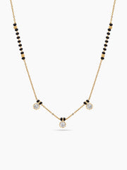 Palak Solitaire 18K Gold Plated Mangalsutra