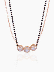Pihu Rosegold Plated Mangalsutra