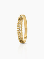 Qanira Diamond 18K Gold Plated Small Wrist Band Bracelet