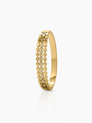 Qanira Diamond 18K Gold Plated Small Wrist Band Bracelet