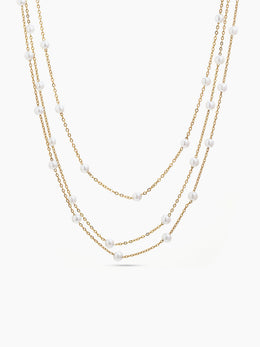 Rain Pearl 18K Gold Plated Necklace