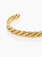Reina Twist 18K Gold Plated Cuff Bracelet