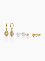 Rielle 18K Gold Plated Women's Earring Set