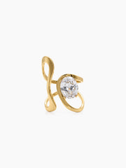 Rilona Solitaire 18K Gold Plated Women's Ring
