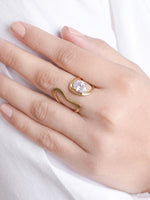 Rilona Solitaire 18K Gold Plated Women's Ring