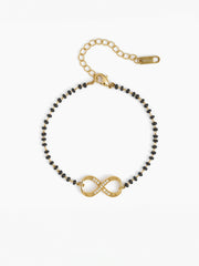 Riyana Infinity 18K Gold Plated Mangalsutra Bracelet