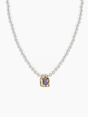 Rosaline Pearl 18K Gold Plated Necklace