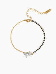 Saanvi Solitaire 14K Gold Plated Mangalsutra Bracelet